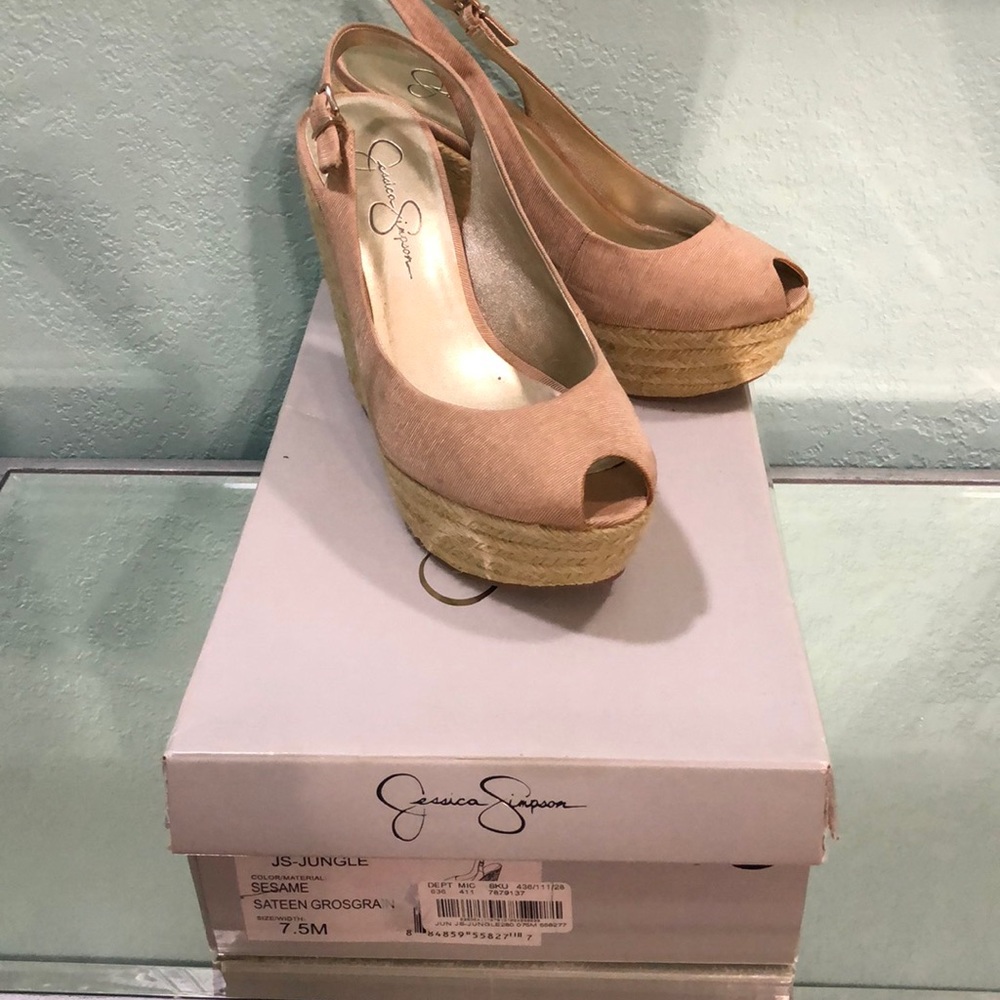 Jessica Simpson sesame colored espadrilles - Picture 1 of 8